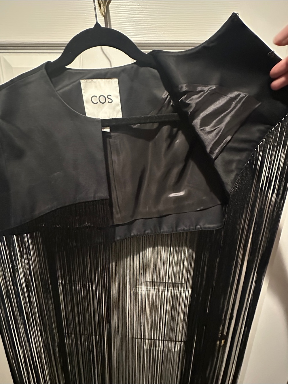 COS Fringed Cape - Picture 7 of 9